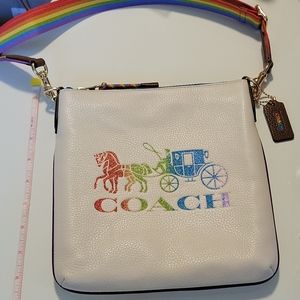 Coach Jes Slim Crossbody Rainbow